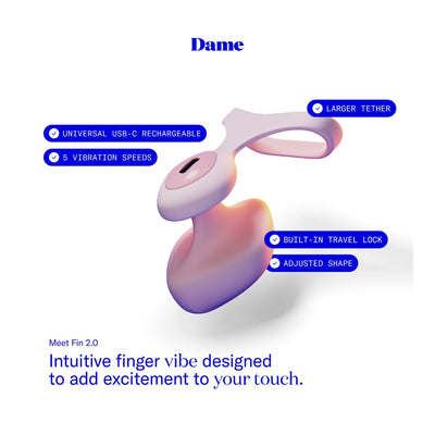 Dame Products Dame Fin 2.0 Finger Vibrator