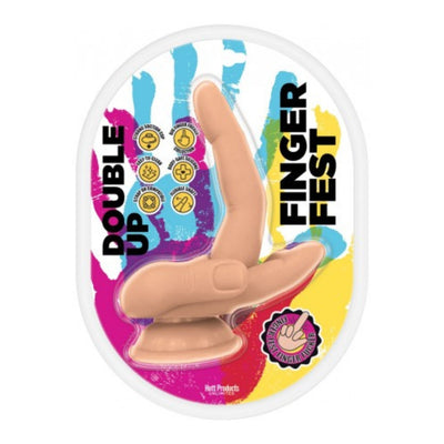 Hott Products Finger Fest Double Up Dildo