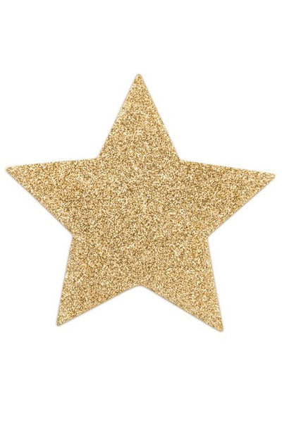 Bijoux Indiscrets Flash Pasties - Star Gold
