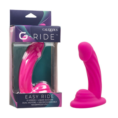 CalExotics G-Ride Easy Ride Dual Motor Vibrating Probe with Suction Cup Base