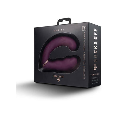 Rocks Off Gemini Velvet Touch Sensory Silicone Dual Motor Wearable Vibrator