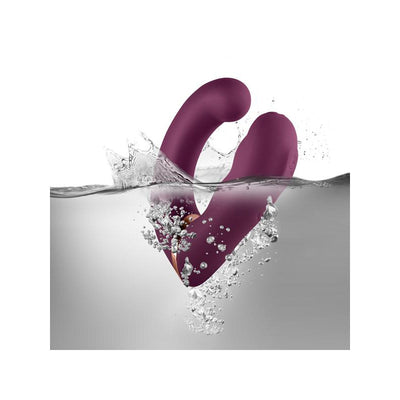 Rocks Off Gemini Velvet Touch Sensory Silicone Dual Motor Wearable Vibrator