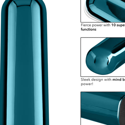 CalExotics Glam Vibe Super-Charged Power Bullet Vibrator with 10 Functions