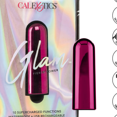 CalExotics Glam Vibe Super-Charged Power Bullet Vibrator with 10 Functions