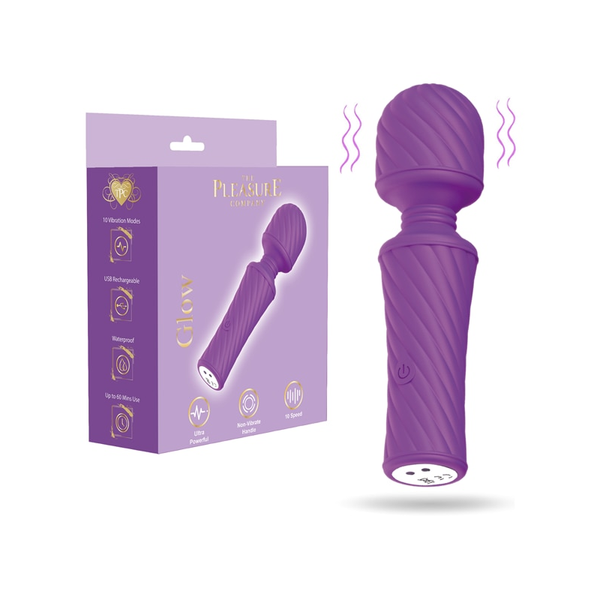 Full Circle The Pleasure Company Glow Purple 5.2 Inches Vibrator