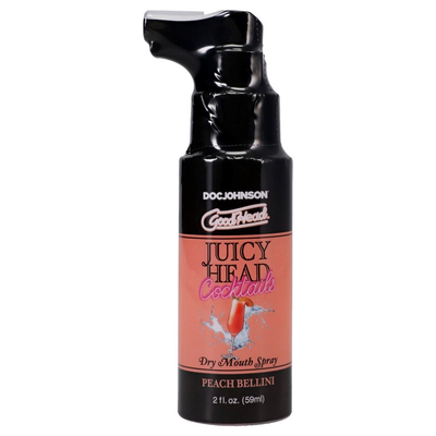 Doc Johnson GoodHead Juicy Head Cocktails Dry Mouth Spray Peach Bellini 2 fl. oz