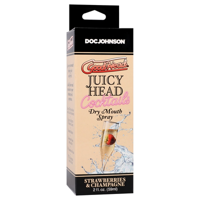 Doc Johnson GoodHead Juicy Head Cocktails Dry Mouth Spray Strawberries & Champagne 2 fl oz