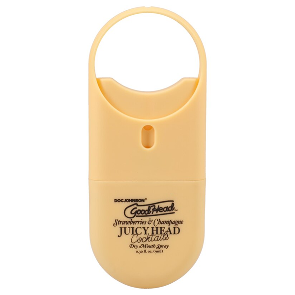 Doc Johnson GoodHead Juicy Head Cocktails Dry Mouth Spray To-Go Strawberries & Champagne .30 fl oz