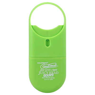 Doc Johnson GoodHead Juicy Head Dry Mouth Spray To-Go Sour Green Apple 0.30 fl oz