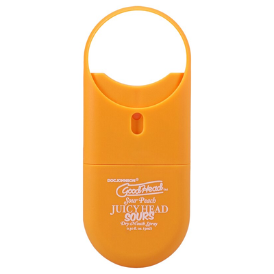 Doc Johnson GoodHead Juicy Head Dry Mouth Spray To-Go Sour Peach 0.30 fl oz