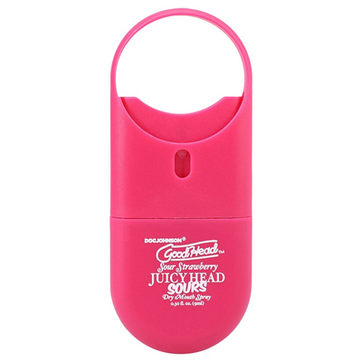 Doc Johnson GoodHead Juicy Head Dry Mouth Spray Sour Strawberry 0.30 fl oz