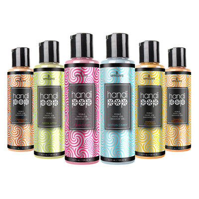 Sensuva Handipop Edible Hand Job Massage Gel Green Apple