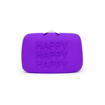 Happy Rabbit Large Silicone Zip Storage Case 10x7x1.75 Inches