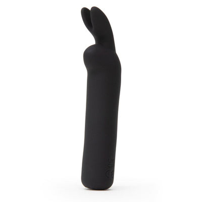 Happy Rabbit Rechargeable Silicone Rabbit Ears Bullet Vibrator - Colour: Black
