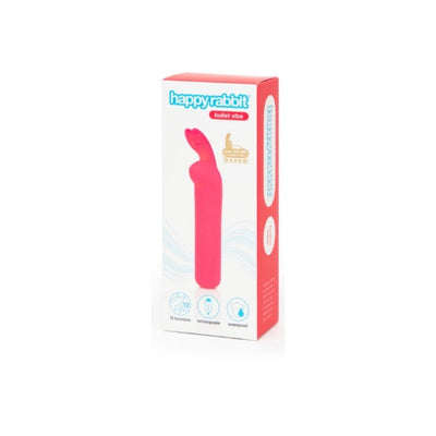 Happy Rabbit Rechargeable Silicone Rabbit Ears Bullet Vibrator