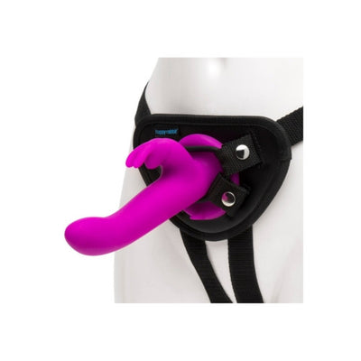 Happy Rabbit Rechargeable Vibrating Strap On Harness Set