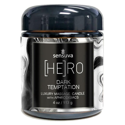 Sensuva HERO Dark Temptation Luxury Massage Candle Ocean and Forest Scent 118 ml