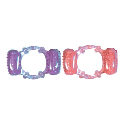 Hott Products Humm Dinger Double Dinger Dual Vibrating Pleasure Ring