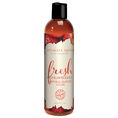 Intimate Earth Fresh Strawberries Natural Flavors Glide 60mL