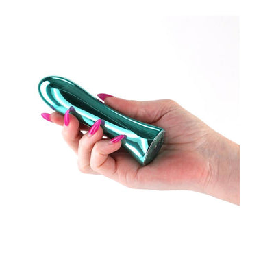 NS Novelties INYA Shimmer Metallic Steel Vibrator - Colour: Aqua