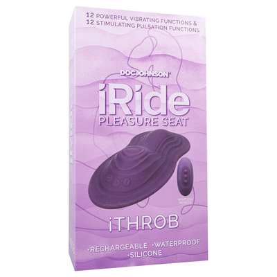 Doc Johnson iRide Pleasure Seat Throb Rechargeable with Wireless Remote