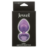 CalExotics Jewel Large Amethyst Heart Plug 7 cm x 3.75 cm