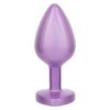 CalExotics Jewel Large Amethyst Heart Plug 7 cm x 3.75 cm