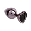 CalExotics Jewel Large Black Diamond Heart Plug