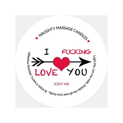 Kama Sutra Products Massage Candle 1.7 oz I F-Ing Love You Scent Nos. 69