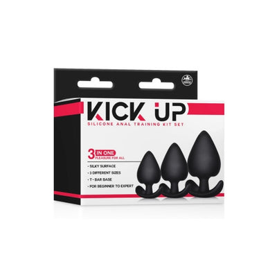 Excellent Power Kick Up 3 in 1 Silicone Anal Training Set