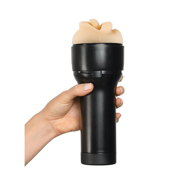 KIIROO Feel Leigh Raven Split Tongue Stroker