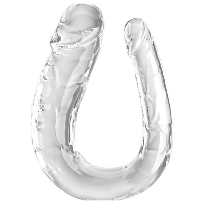Pipedream King Cock Double Trouble Dildo - Colour: Clear | Size: Large