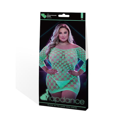 Lapdance Lingerie Lapdance Glow In The Dark Mini Dress - Queen - Size: Queen