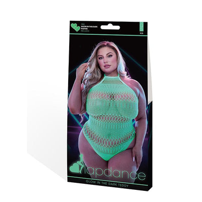 Lapdance Lingerie Glow In The Dark Teddy with Halter Neck