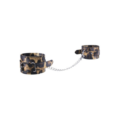 Excellent Power Leopard PU Leather Ankle Cuffs