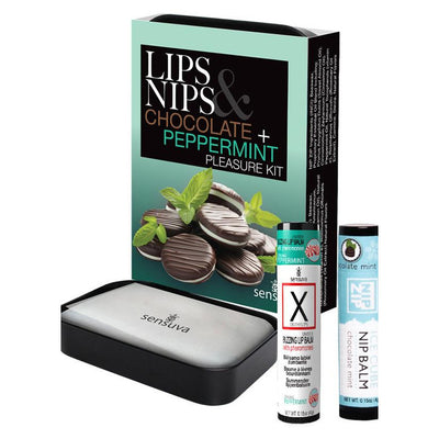 Sensuva Lips & Nips Chocolate Peppermint Pleasure Kit