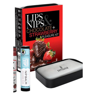 Sensuva Lips & Nips Chocolate Strawberry Pleasure Kit