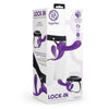 Together Lock-In Dual-Ended Vibrating Strap-On and Harness Set