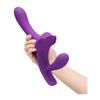 Together Lock-In Dual-Ended Vibrating Strap-On and Harness Set