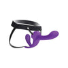 Together Lock-In Dual-Ended Vibrating Strap-On and Harness Set