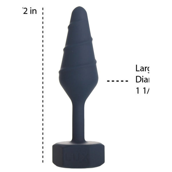 BMS Factory Lux Superior Male Stimulators Lux Active Twist Small Silicone Anal Plug