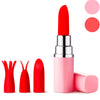 Luv Inc Lv57 Lipstick Vibrator with Interchangeable Silicone Heads