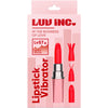 Luv Inc Lv57 Lipstick Vibrator with Interchangeable Silicone Heads