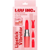 Luv Inc Lv57 Lipstick Vibrator with Interchangeable Silicone Heads
