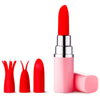 Luv Inc Lv57 Lipstick Vibrator with Interchangeable Silicone Heads