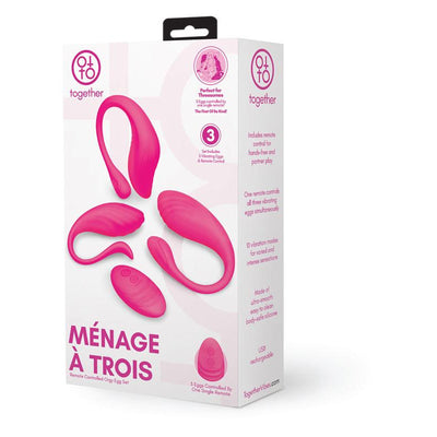 Together Menage A Trois Remote Control Orgy Egg Set