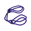 Doc Johnson Kink Merci Bind and Tie 6mm Hemp Wrist or Ankle Cuffs - Colour: Violet