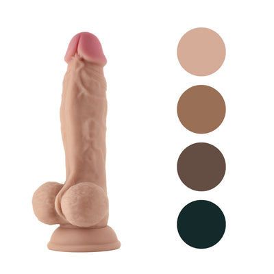 Shaft Model A 8.5 Inch Liquid Silicone Dildo with Balls