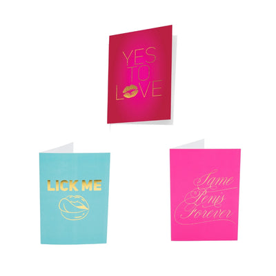 Kama Sutra Naughty Notes Greeting Card Yes To Love No To Clothes With 3 Romance Products