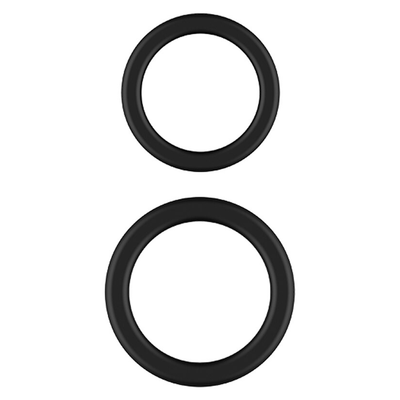 Playful Nero Liquid Silicone Ball Stretcher Rings 2 Pack